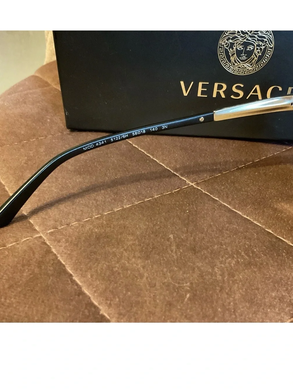 Versace unisex aviator sunglasses mirrored